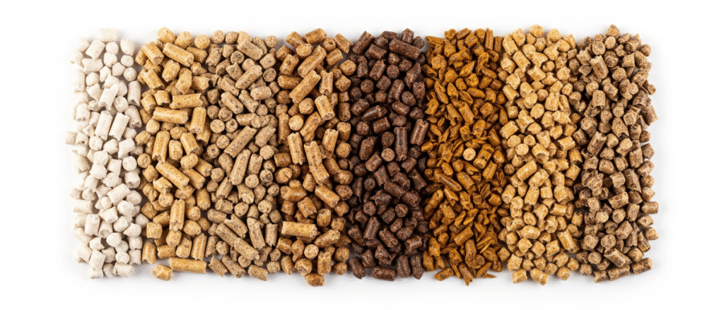 pellet varie tipologie generate per comparativa in esclusiva per pellet pegasus da Elion web