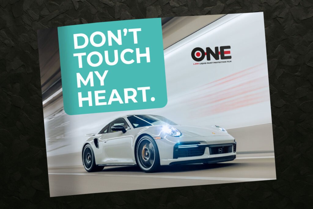 Don't touch my heart slogan e brochure ideate per wecanpro da Elion Web Design