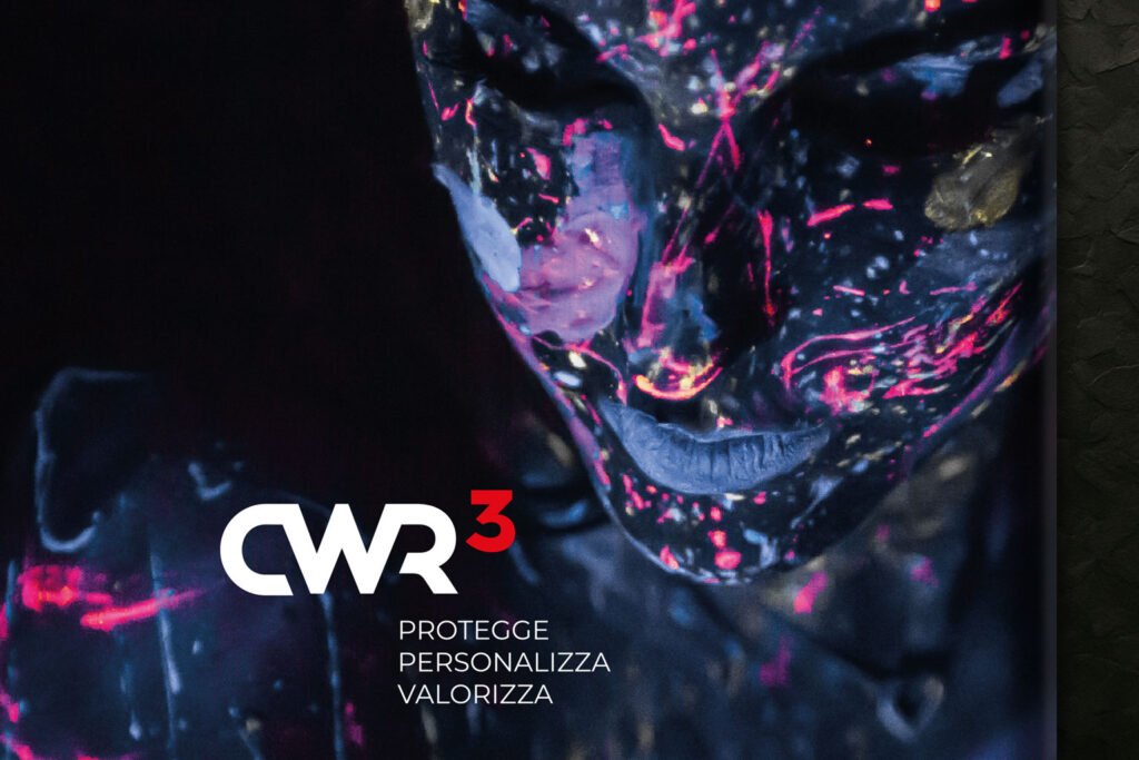 dettaglio copertina brochure per CWR3 protettivo trasparente ideata e realizzata da Elion Web Design